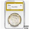 Image 1 : 1926 Silver Peace Dollar PGA MS65