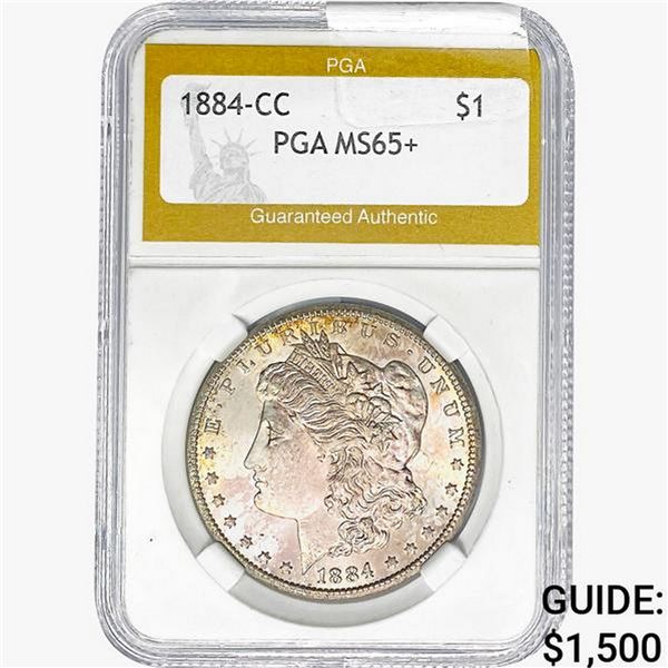 1884-CC Morgan Silver Dollar PGA MS65+