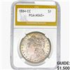 Image 1 : 1884-CC Morgan Silver Dollar PGA MS65+