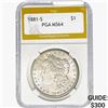 Image 1 : 1881-S Morgan Silver Dollar PGA MS64