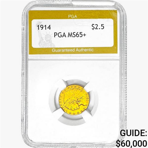 1914 $2.50 Gold Quarter Eagle PGA MS65+