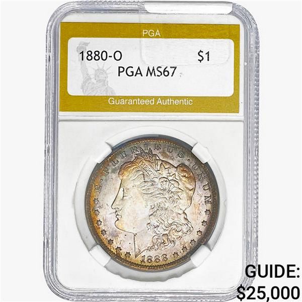 1888-O Morgan Silver Dollar PGA MS67