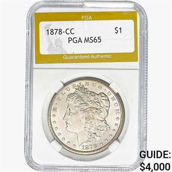 1878-CC Morgan Silver Dollar PGA MS65