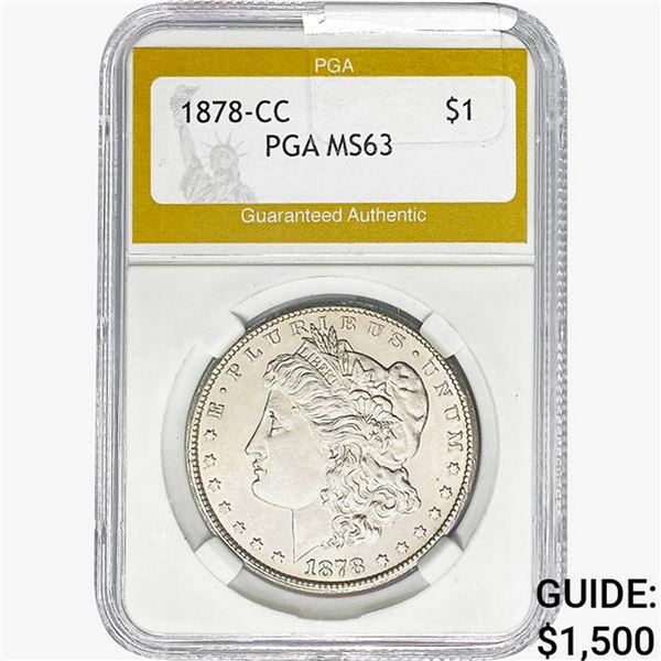 1878-CC Morgan Silver Dollar PGA MS63