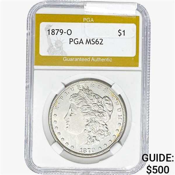 1879-O Morgan Silver Dollar PGA MS62