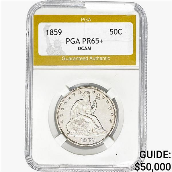 1859 Seated Liberty Half Dollar PGA PR65+ DCAM