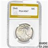 Image 1 : 1945 Walking Liberty Half Dollar PGA MS67