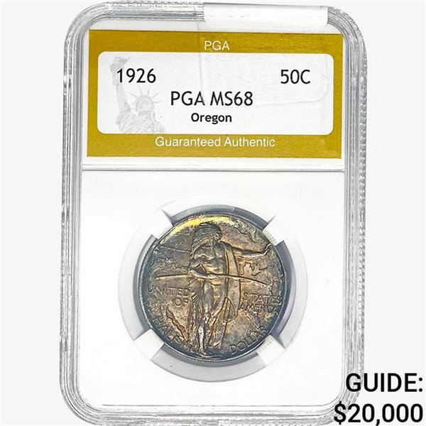 1926 Oregon Trail Half Dollar PGA MS68