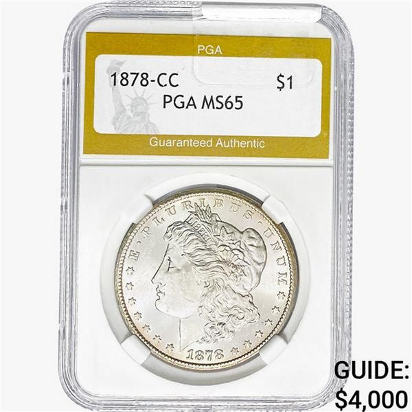 1878-CC Morgan Silver Dollar PGA MS65