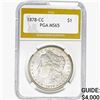 Image 1 : 1878-CC Morgan Silver Dollar PGA MS65