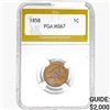 Image 1 : 1858 Flying Eagle Cent PGA MS64 RB
