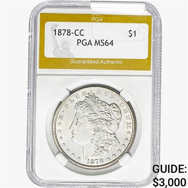 1878-CC Morgan Silver Dollar PGA MS64