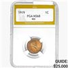 Image 1 : 1919 Wheat Cent PGA MS68 RED