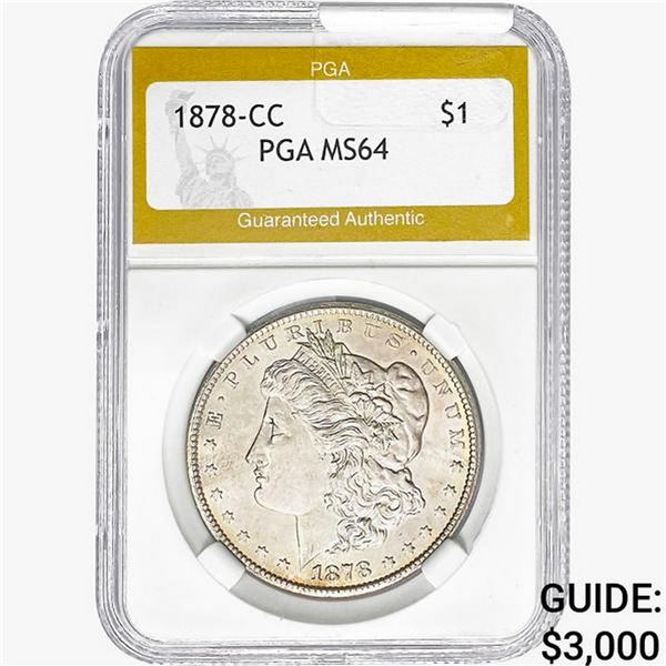 1878-CC Morgan Silver Dollar PGA MS64