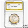 Image 1 : 1876 Seated Liberty Half Dollar PGA MS64