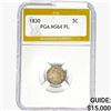 Image 1 : 1830 Capped Bust Half Dime PGA MS64 PL