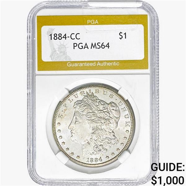 1884-CC Morgan Silver Dollar PGA MS64