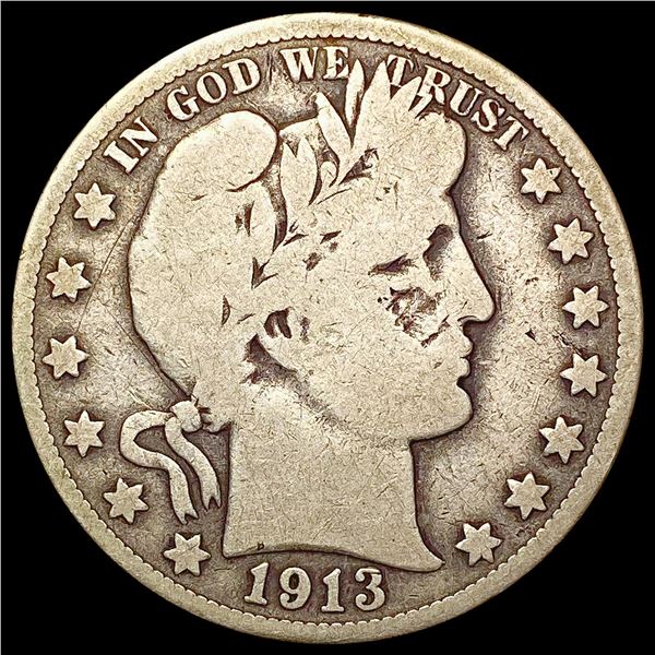 1913 Barber Half Dollar NICELY CIRCULATED