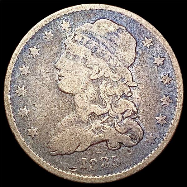 1835 Capped Bust Quarter NICELY CIRCULATED