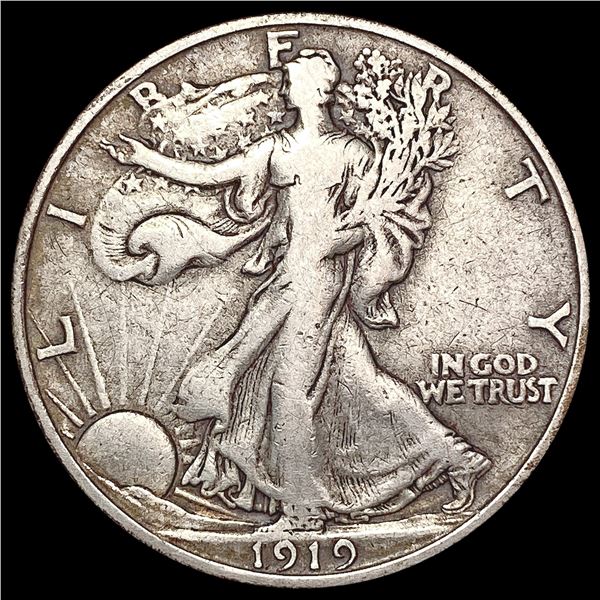 1919-D Walking Liberty Half Dollar LIGHTLY CIRCULATED
