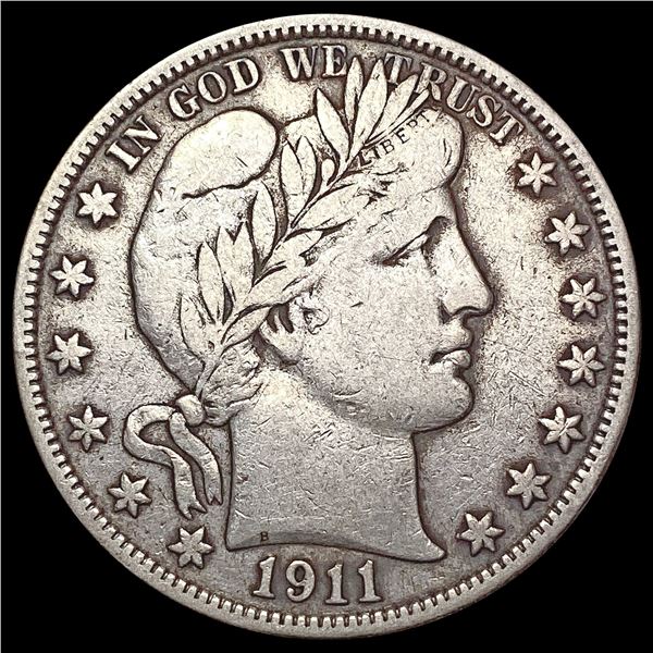 1911-S Barber Half Dollar LIGHTLY CIRCULATED