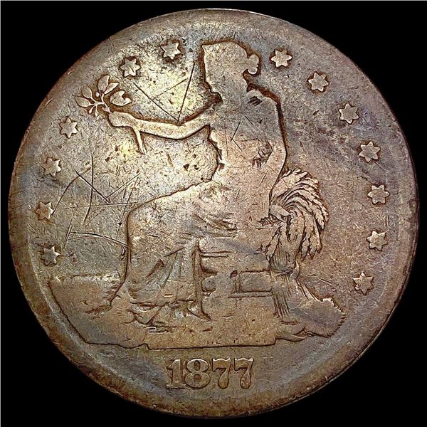 1877-S Silver Trade Dollar NICELY CIRCULATED