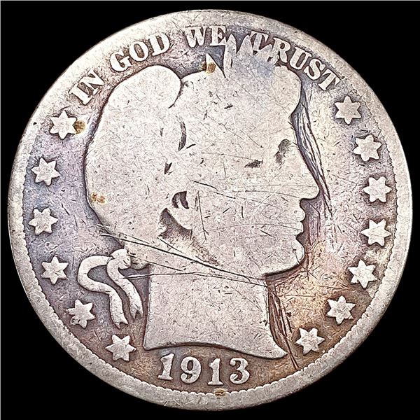 1913 Barber Half Dollar NICELY CIRCULATED