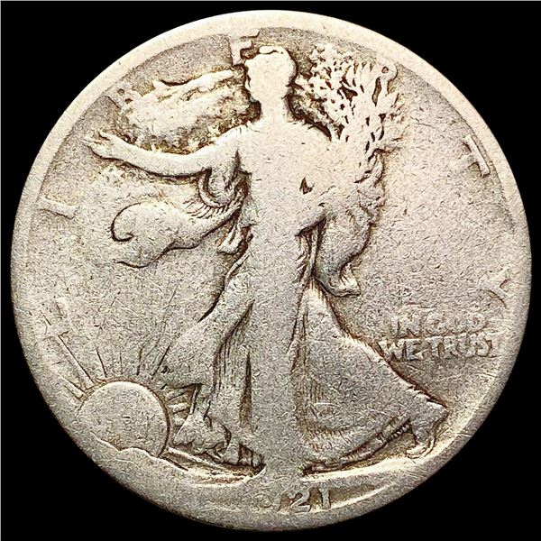 1921-S Walking Liberty Half Dollar NICELY CIRCULATED