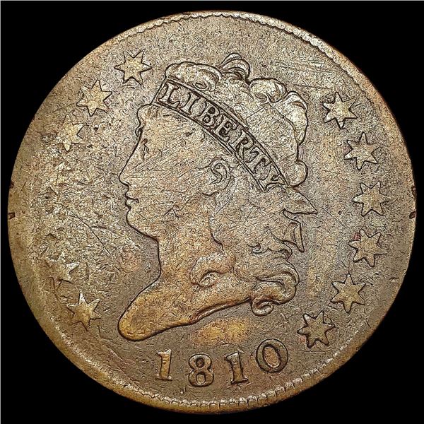 1810 Classic Head Large Cent NICELY CIRCULATED