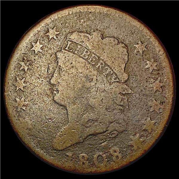 1808 Classic Head Large Cent NICELY CIRCULATED