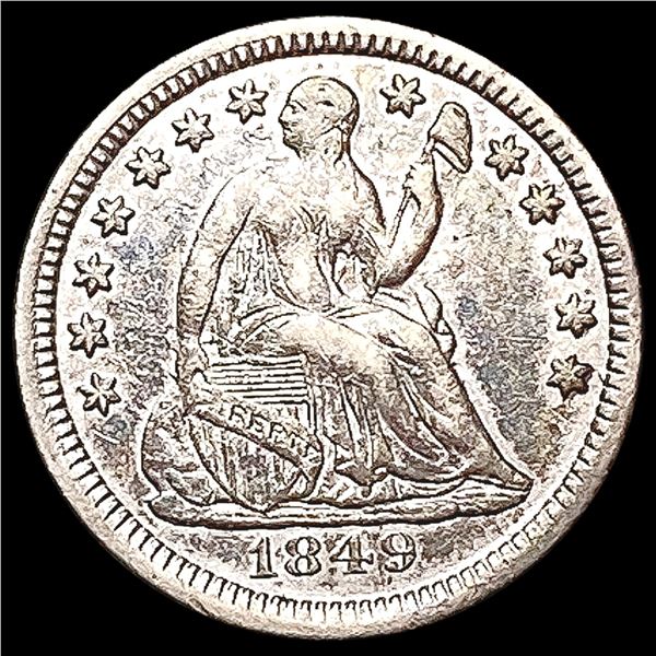 1849 Seated Liberty Half Dime CLOSELY UNCIRCULATED