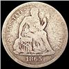 Image 1 : 1865-S Seated Liberty Dime NICELY CIRCULATED