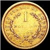 Image 2 : 1851 Rare Gold Dollar NEARLY UNCIRCULATED