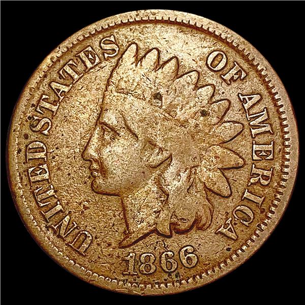 1866 Indian Head Cent LIGHTLY CIRCULATED