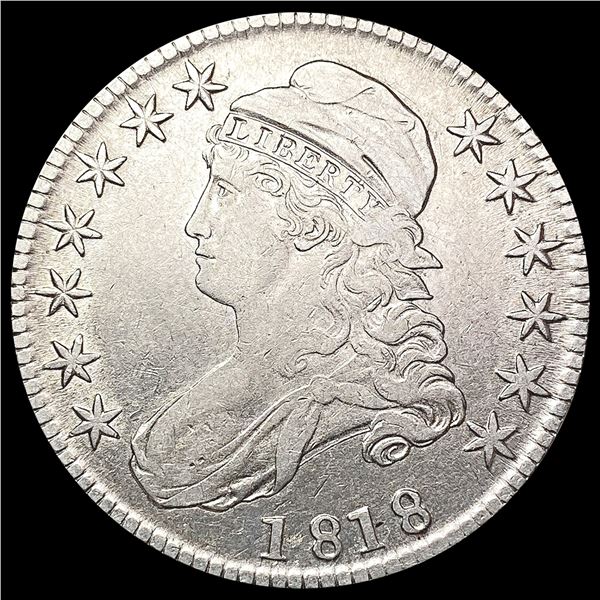1818 Capped Bust Half Dollar CLOSELY UNCIRCULATED