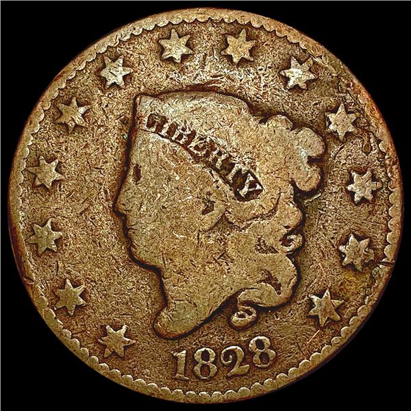 1828 Coronet Head Large Cent NICELY CIRCULATED