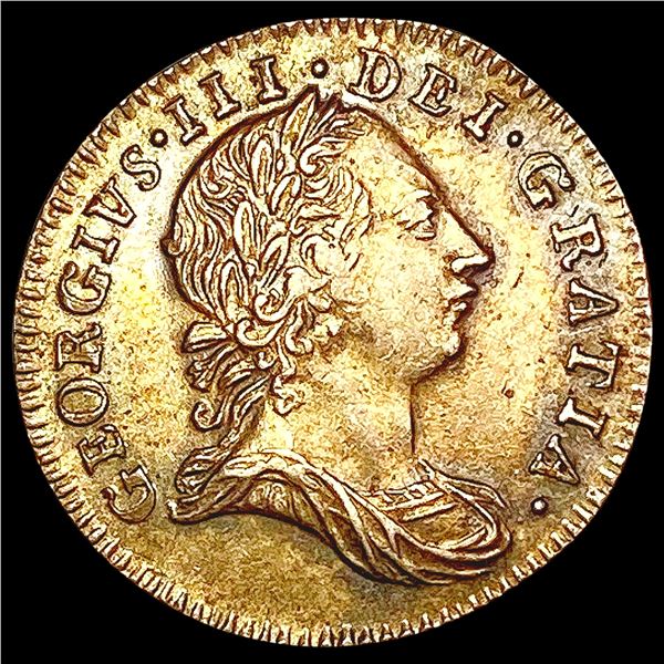 1763 Great Britain 3 Pence CLOSELY UNCIRCULATED