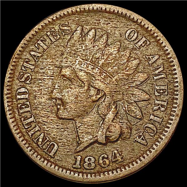1864 L on Ribbon Indian Head Cent LIGHTLY CIRCULATED