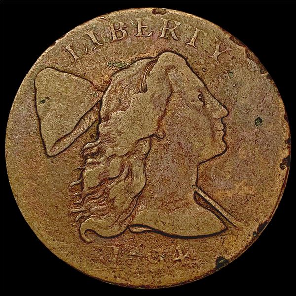 1794 Liberty Cap Large Cent NICELY CIRCULATED