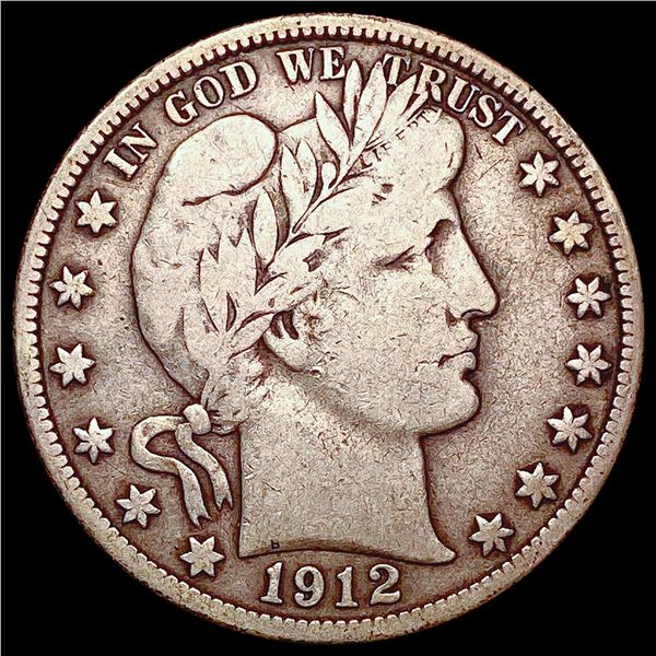 1912-D Barber Half Dollar LIGHTLY CIRCULATED
