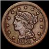 Image 1 : 1849 Braided Hair Large Cent CLOSELY UNCIRCULATED