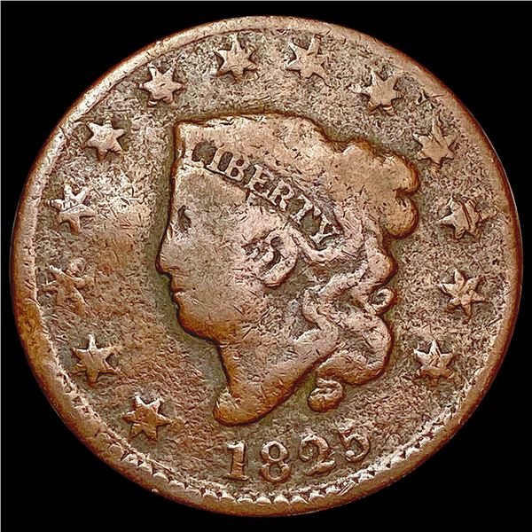 1825 Coronet Head Large Cent LIGHTLY CIRCULATED