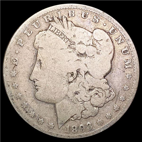 1893-CC Morgan Silver Dollar NICELY CIRCULATED