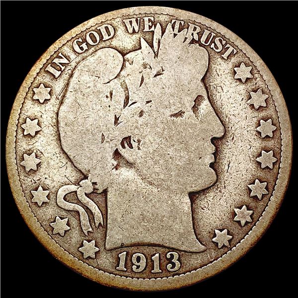 1913 Barber Half Dollar NICELY CIRCULATED