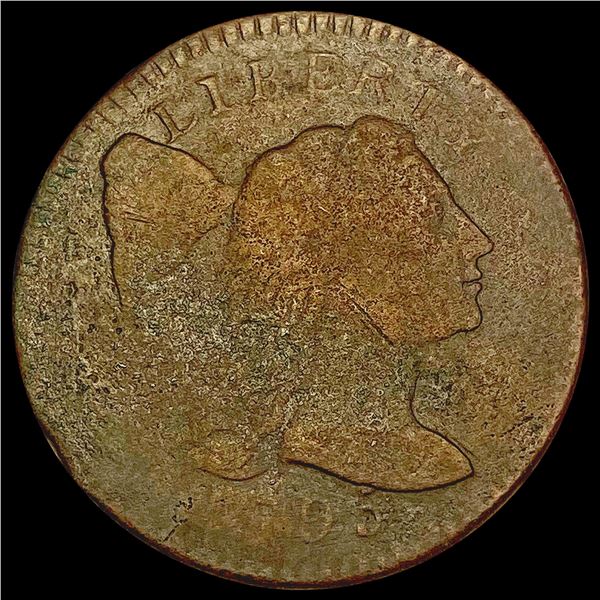 1795 Plain Edge Liberty Cap Large Cent NICELY CIRCULATED