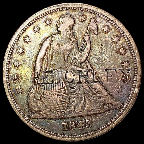 1845 Seated Liberty Dollar LIGHTLY CIRCULATED