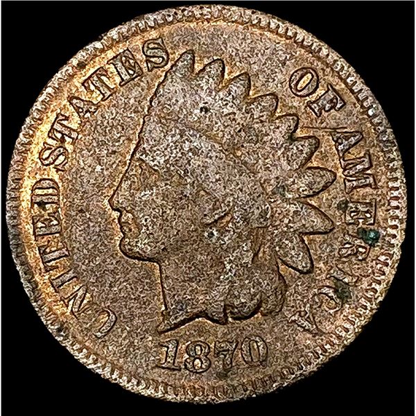 1870 Indian Head Cent NICELY CIRCULATED