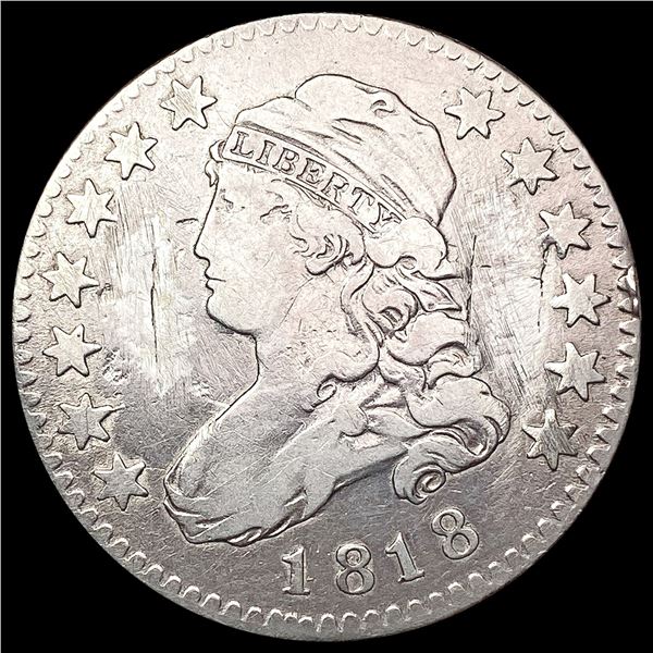 1818 Capped Bust Quarter NICELY CIRCULATED