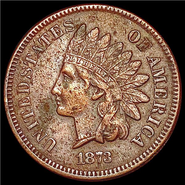 1873 Indian Head Cent LIGHTLY CIRCULATED