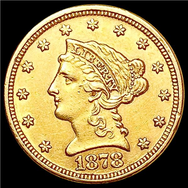 1878 $2.50 Gold Quarter Eagle UNCIRCULATED